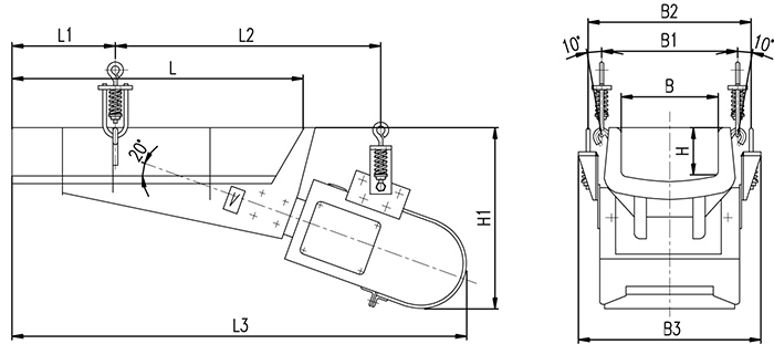  電磁振動(dòng)給料機(jī)尺寸圖